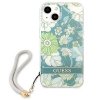 Guess GUHCP13SHFLSN iPhone 13 mini 5,4zielony/green hardcase Flower Strap